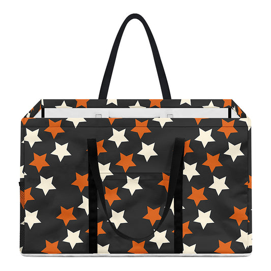 Halloween Star Pattern Print Utility Tote Bag