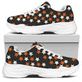 Halloween Star Pattern Print White Chunky Shoes
