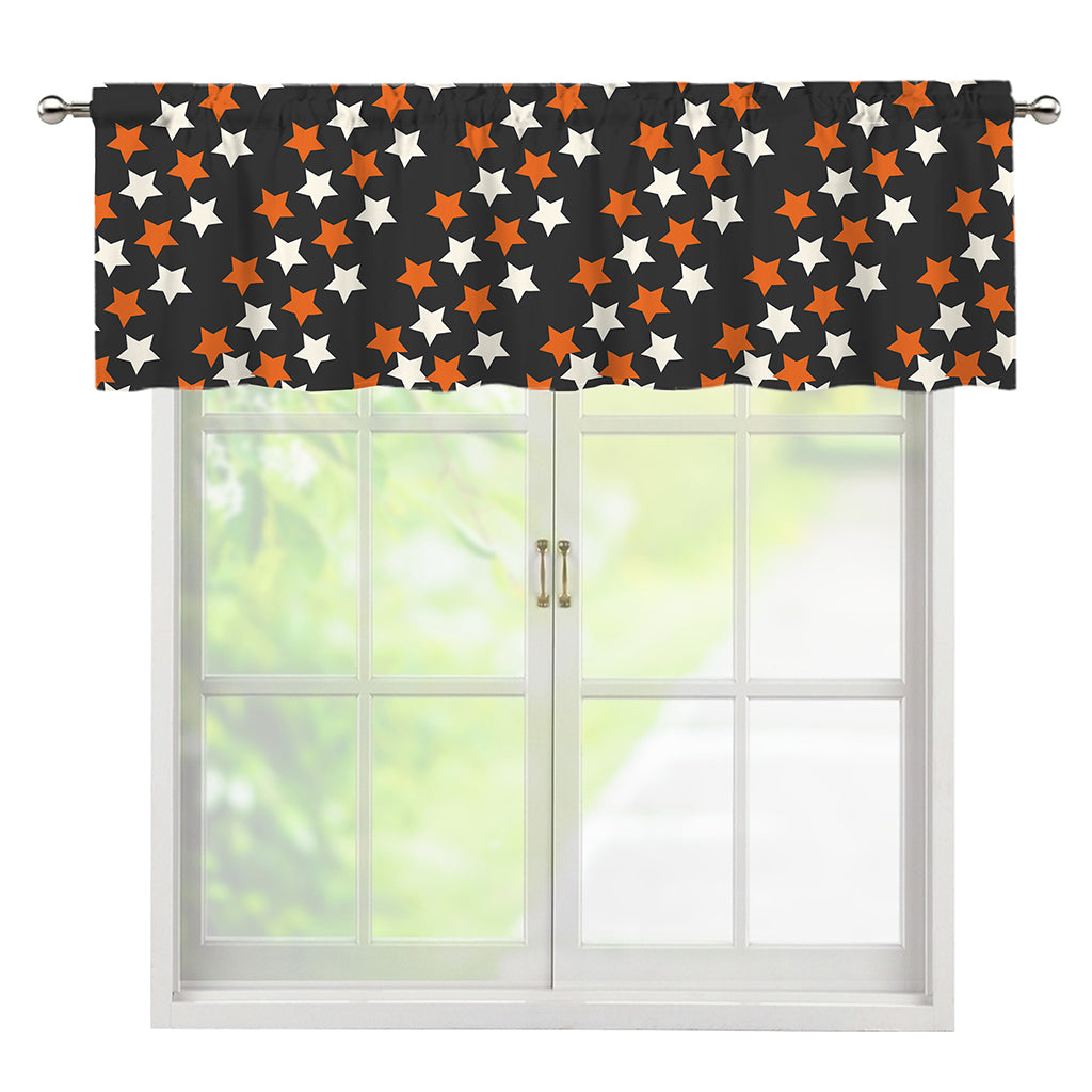 Halloween Star Pattern Print Window Valance