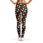 Halloween Star Pattern Print Women's Leggings
