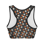 Halloween Star Pattern Print Women's Sports Bra