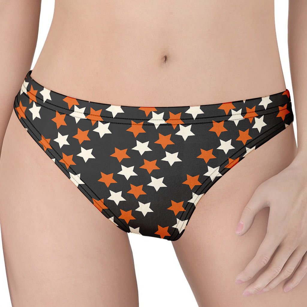 Halloween Star Pattern Print Women's Thong