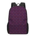 Halloween Stars Pattern Print 17 Inch Backpack