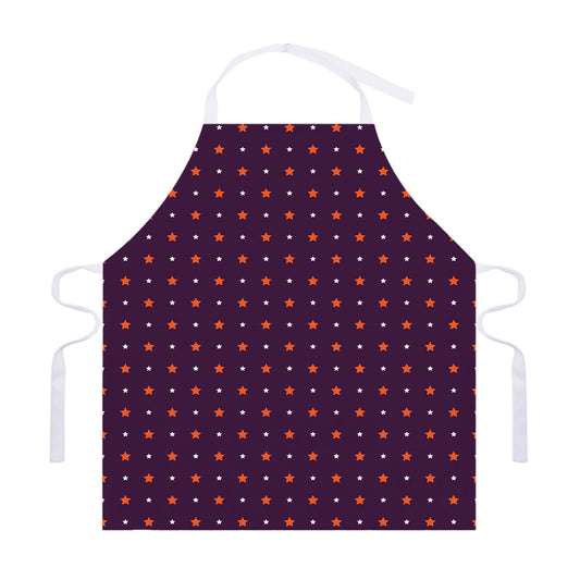 Halloween Stars Pattern Print Adjustable Apron