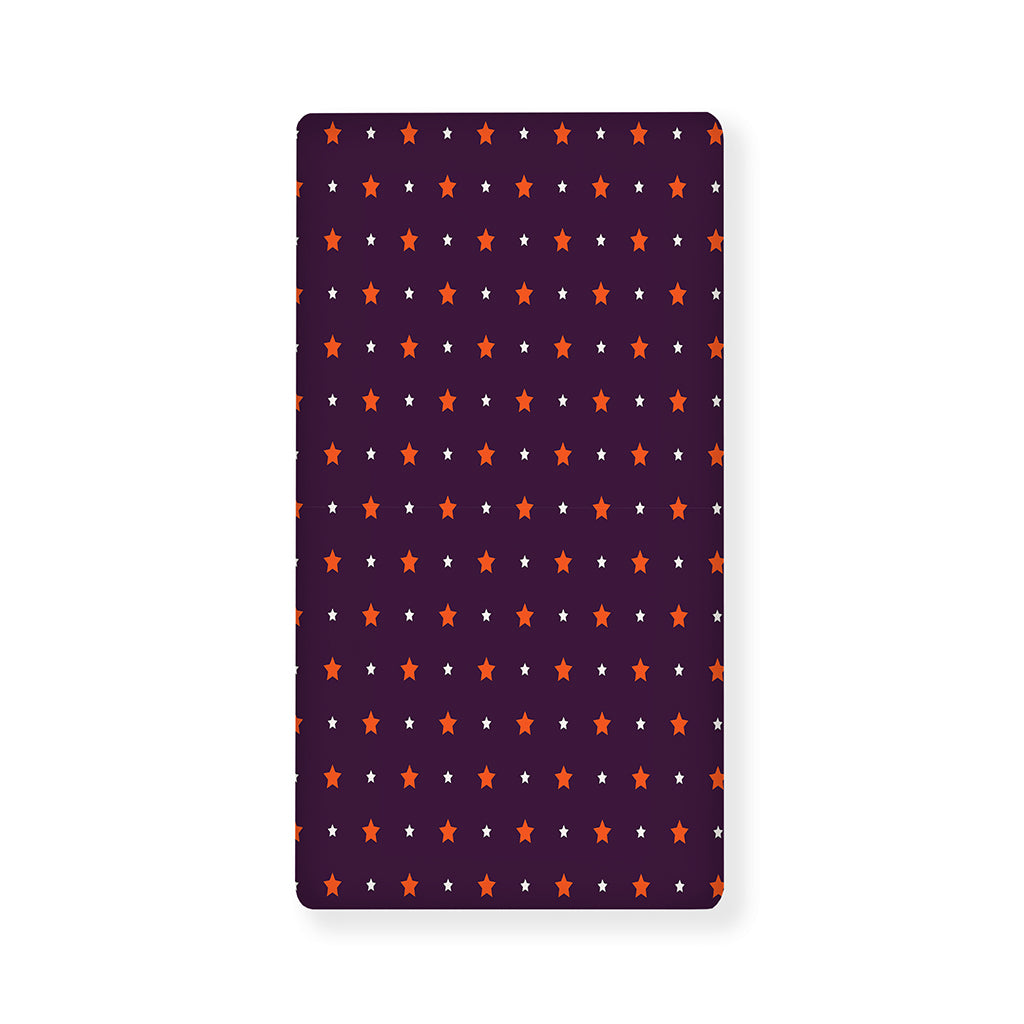 Halloween Stars Pattern Print Baby Crib Sheet