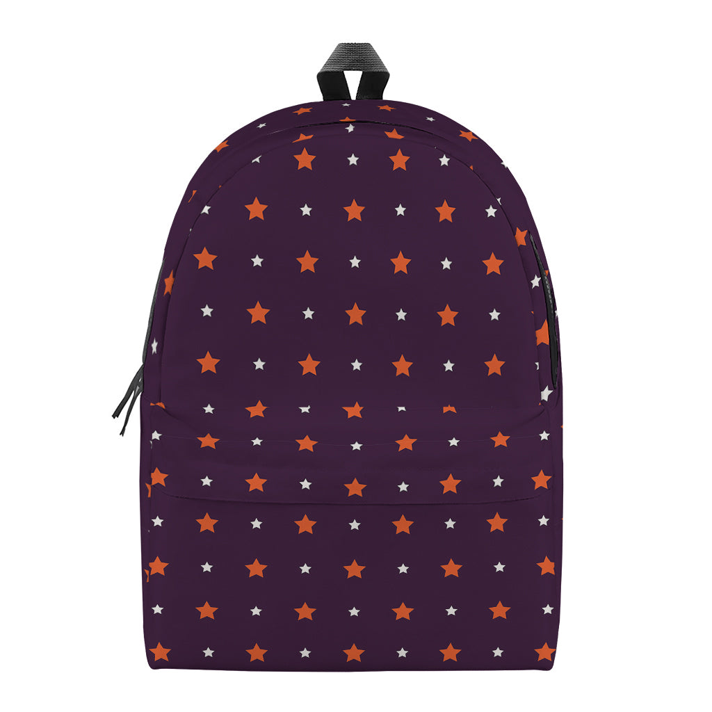 Halloween Stars Pattern Print Backpack