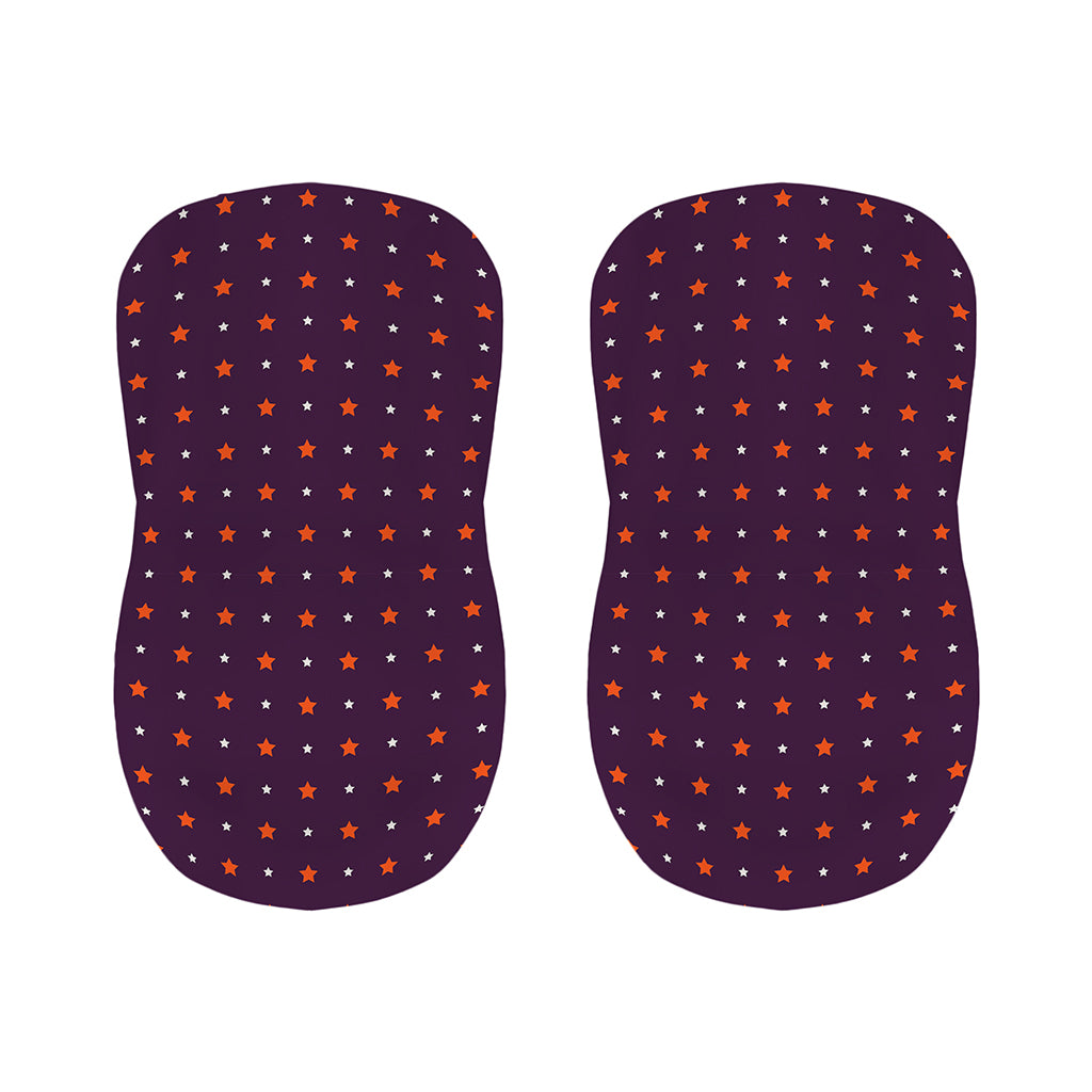Halloween Stars Pattern Print Bar Stool Covers