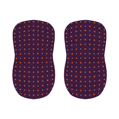 Halloween Stars Pattern Print Bar Stool Covers