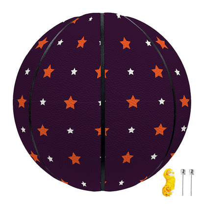 Halloween Stars Pattern Print Basketball