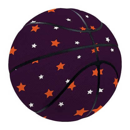Halloween Stars Pattern Print Basketball