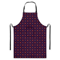 Halloween Stars Pattern Print Bib Apron With Pocket