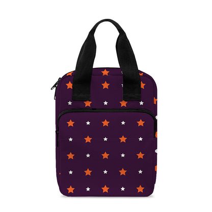 Halloween Stars Pattern Print Bible Tote Bag