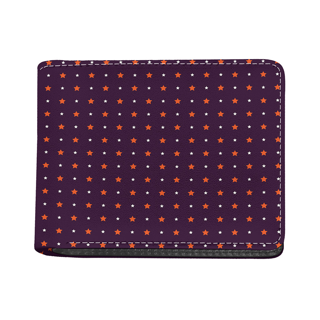Halloween Stars Pattern Print Bifold Wallet