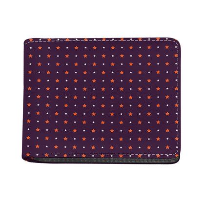 Halloween Stars Pattern Print Bifold Wallet