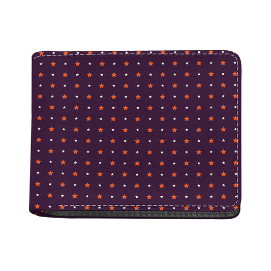 Halloween Stars Pattern Print Bifold Wallet