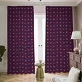 Halloween Stars Pattern Print Dimout Pencil Pleat Curtains