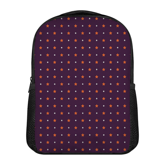 Halloween Stars Pattern Print Casual Backpack
