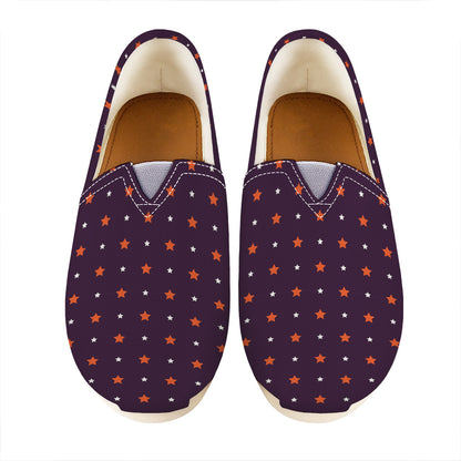 Halloween Stars Pattern Print Casual Shoes