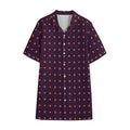 Halloween Stars Pattern Print Cotton Hawaiian Shirt