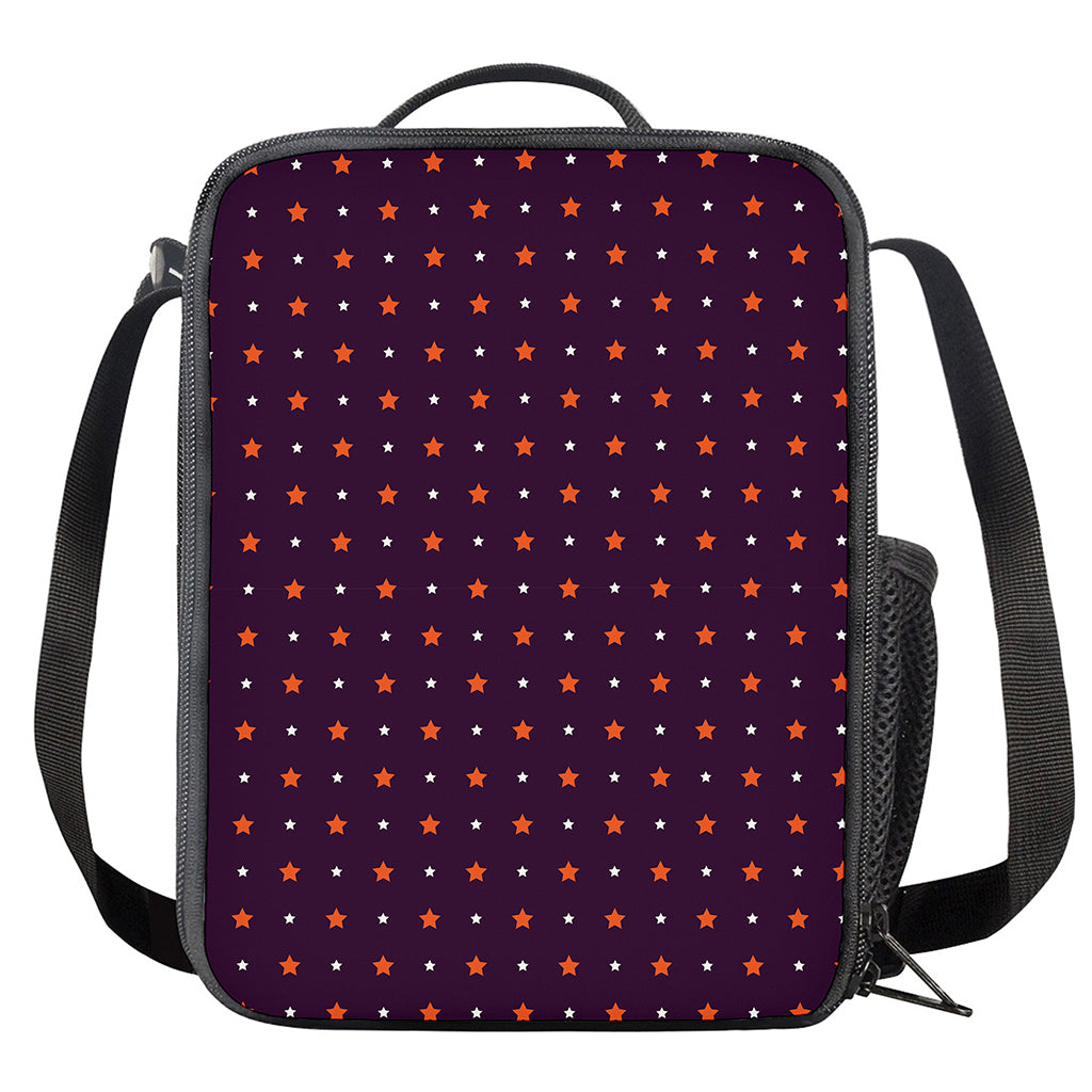 Halloween Stars Pattern Print Crossbody Lunch Bag