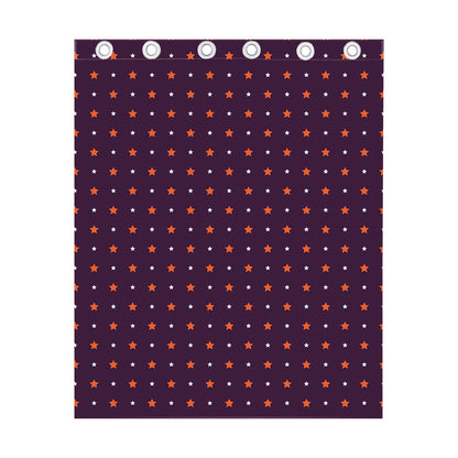 Halloween Stars Pattern Print Curtain