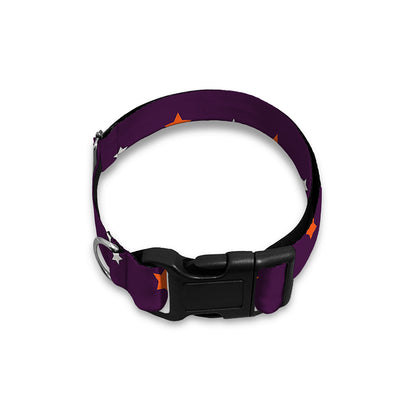 Halloween Stars Pattern Print Dog Collar