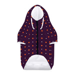 Halloween Stars Pattern Print Dog Zip Up Hoodie