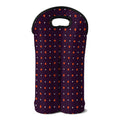 Halloween Stars Pattern Print Double Neoprene Wine Tote