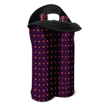 Halloween Stars Pattern Print Double Neoprene Wine Tote