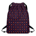 Halloween Stars Pattern Print Drawstring Backpack