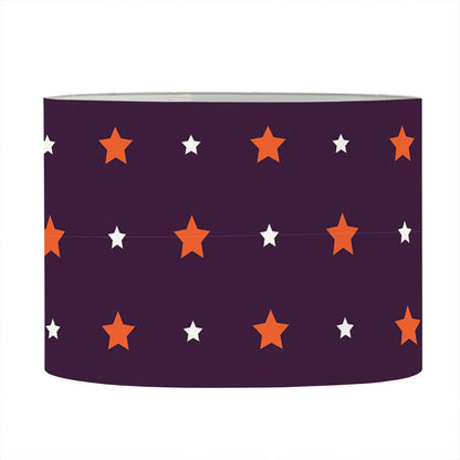 Halloween Stars Pattern Print Drum Lamp Shade