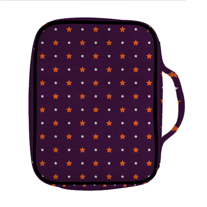 Halloween Stars Pattern Print Front Pocket Bible Bag
