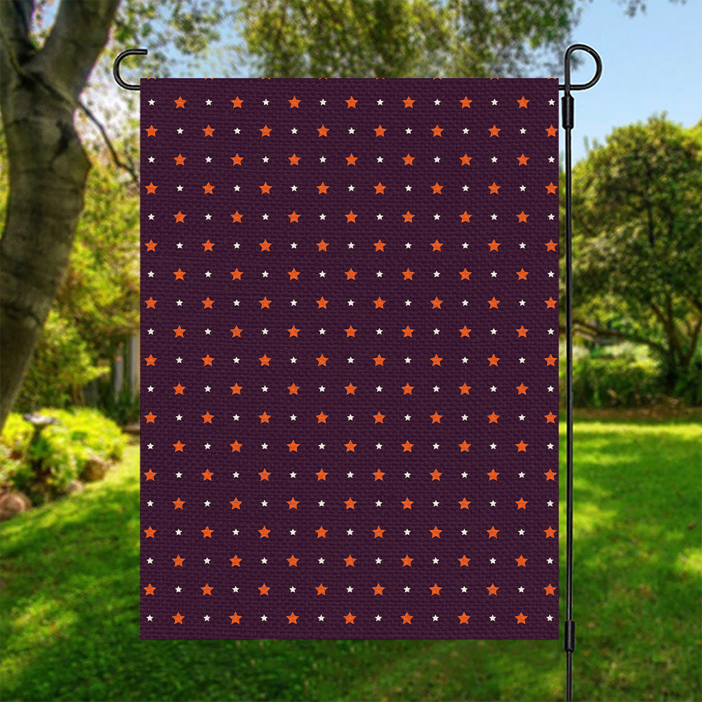 Halloween Stars Pattern Print Garden Flag