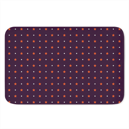 Halloween Stars Pattern Print Indoor Door Mat