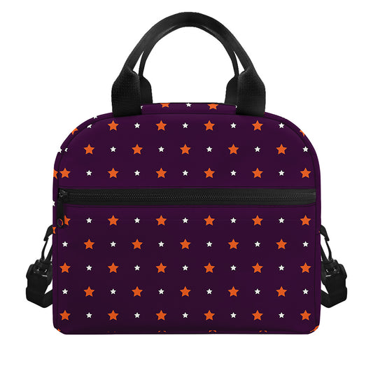 Halloween Stars Pattern Print Insulated Lunch Bag