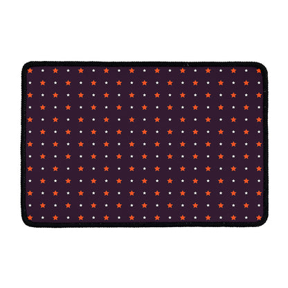 Halloween Stars Pattern Print Kitchen Mat