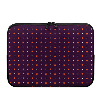 Halloween Stars Pattern Print Laptop Sleeve