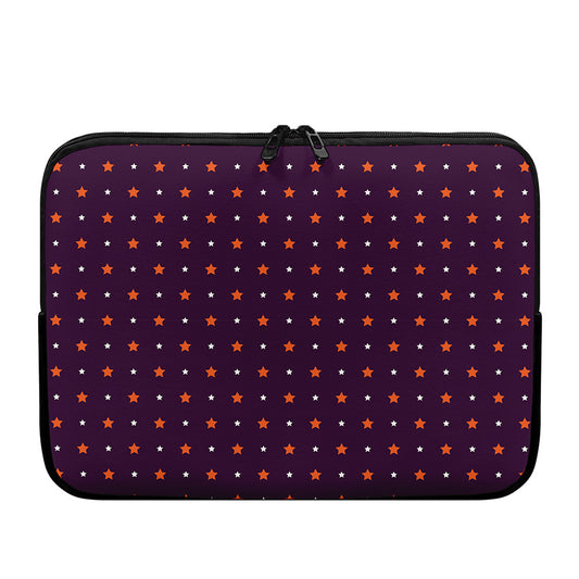 Halloween Stars Pattern Print Laptop Sleeve