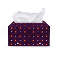 Halloween Stars Pattern Print Leather Tissue Box Cover