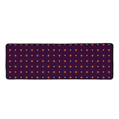 Halloween Stars Pattern Print Long Kitchen Mat