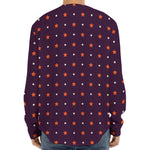 Halloween Stars Pattern Print Long Sleeve Baseball Jersey