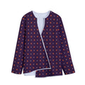 Halloween Stars Pattern Print Long Sleeve Short Coat