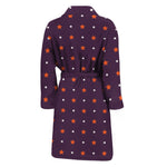 Halloween Stars Pattern Print Men's Bathrobe