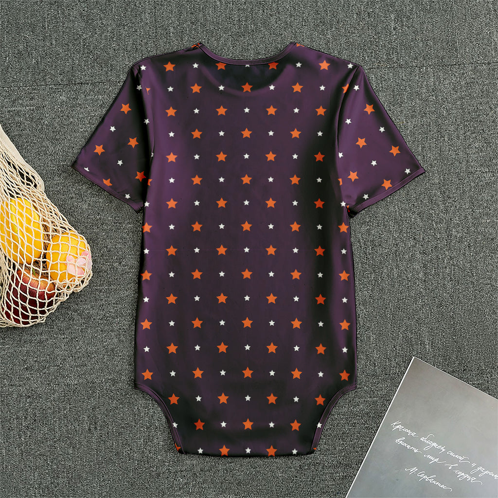 Halloween Stars Pattern Print Men's Bodysuit