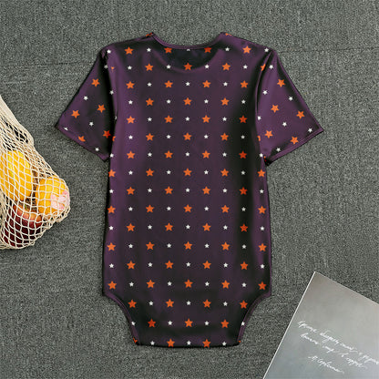 Halloween Stars Pattern Print Men's Bodysuit