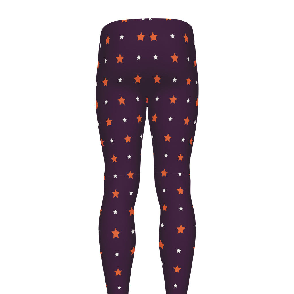 Halloween Stars Pattern Print Men's leggings