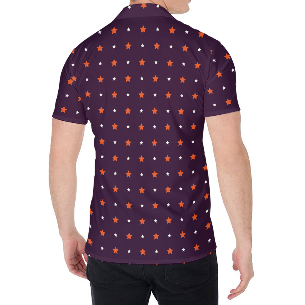 Halloween Stars Pattern Print Men's Shirt