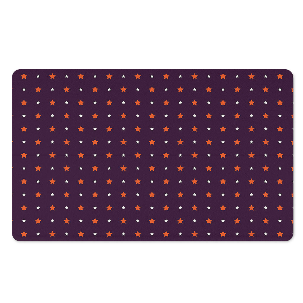 Halloween Stars Pattern Print Polyester Doormat