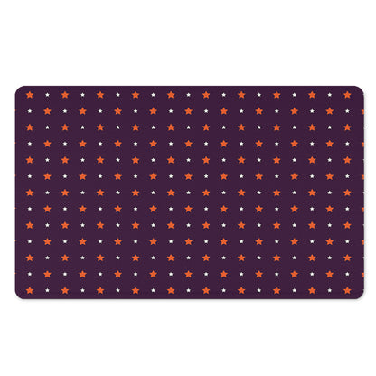 Halloween Stars Pattern Print Polyester Doormat