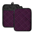 Halloween Stars Pattern Print Pot Holders With Pocket